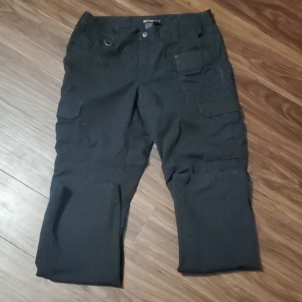5.11 Tactical Women's Black Cargo Pants with D‑Ring and Utility Pockets - Picture 5 of 10